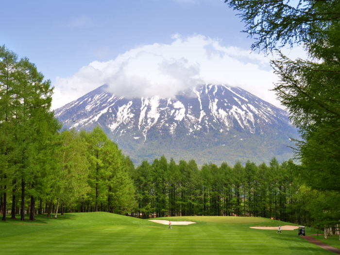 ... and visitors can golf at one of three main courses with the volcano as a stunning backdrop.