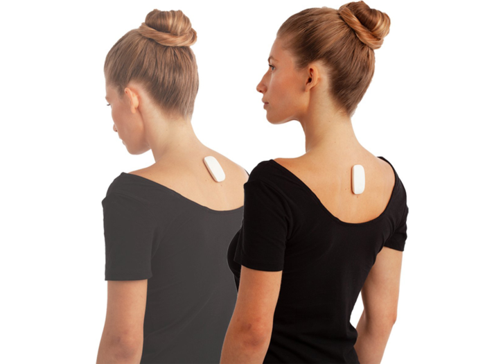 Use an app-enabled buzzing posture trainer