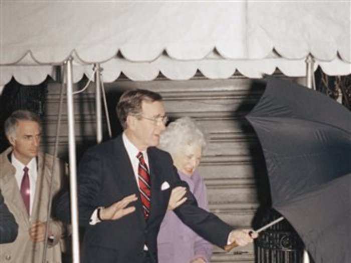 George H. W. Bush celebrated his 49th wedding anniversary.