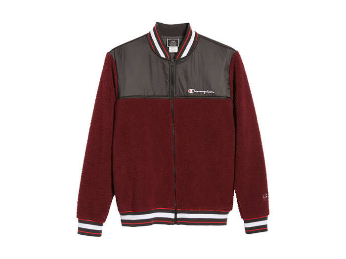 For the weekend: Champion Fleece Baseball Jacket