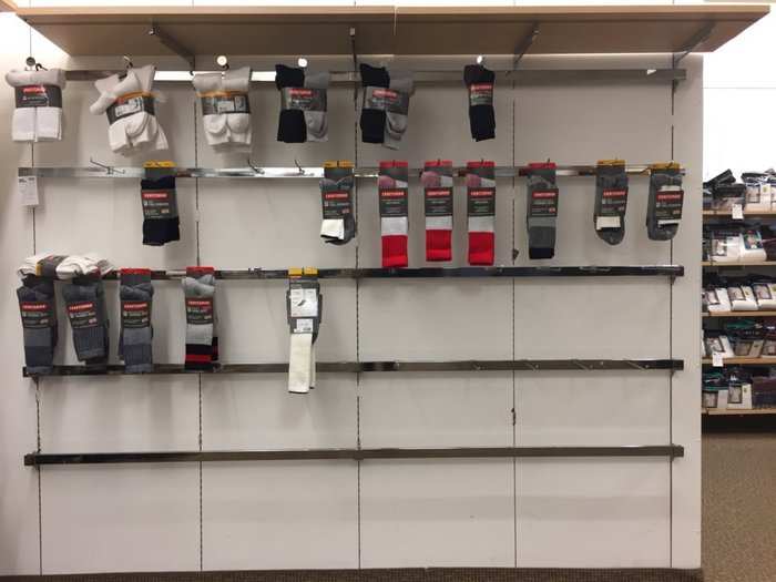 …and this sock display in the Richmond, Virginia area.