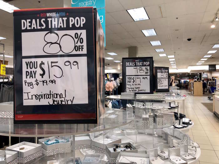 Most signs we found at a Sears in the Richmond, Virginia area were handwritten.