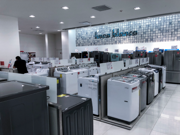 The electronic appliances department also had a good variety of products and brands…