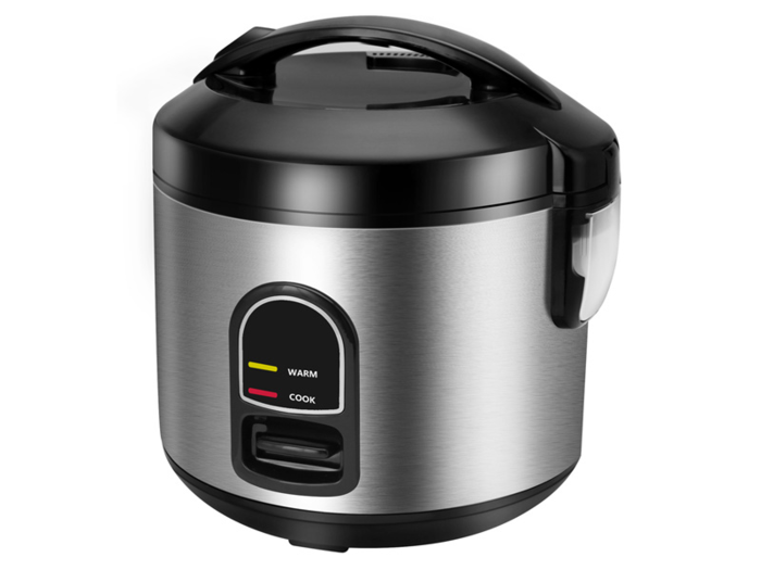 A mini rice cooker for quick meals