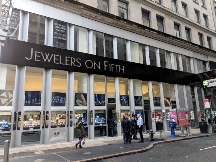 Jewelry stores were everywhere I looked.