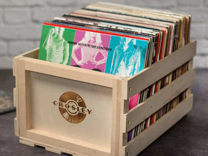 record storage crates