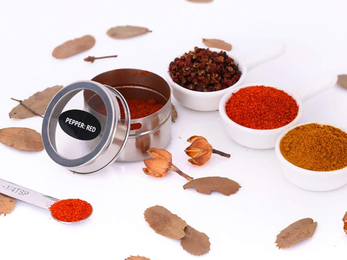 Magnetic spice tins