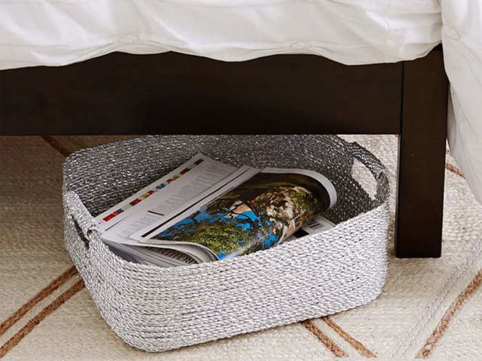 Woven under-bed storage