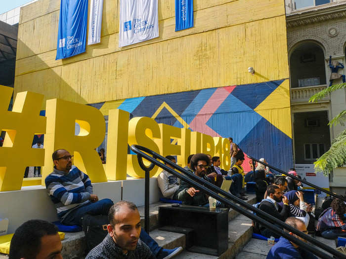 On my last weekend in town, I attended the RiseUp Summit, a tech and entrepreneurship conference held in Cairo each December. Abdelhameed Sharara told me that he founded RiseUp to be a hub for the city and the Middle East’s nascent startup scene, to help entrepreneurs solve long-festering problems in the region and prevent brain drain.