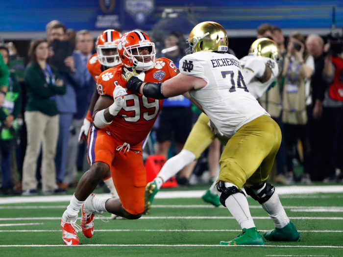 8. Detroit Lions — Clelin Ferrell, DE (Clemson)