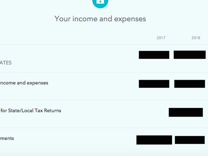 TurboTax also shows you a comparison of both years.