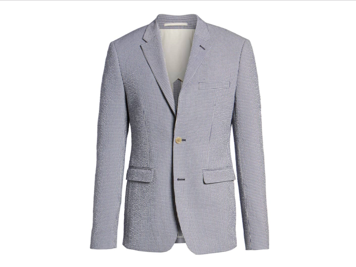 French Connection Slim Fit Stretch Seersucker Sport Coat