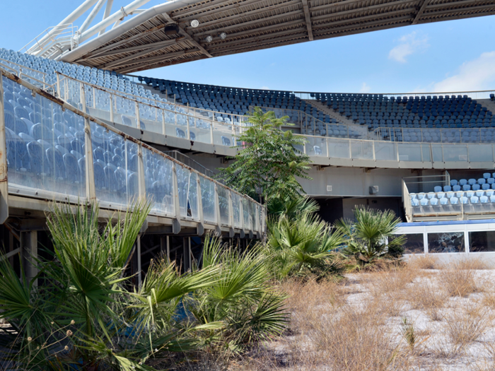 On a grander scale, the Greek government spent a large sum of money to build elaborate venues for the 2004 Olympic games in Athens, but now all the buildings are abandoned.