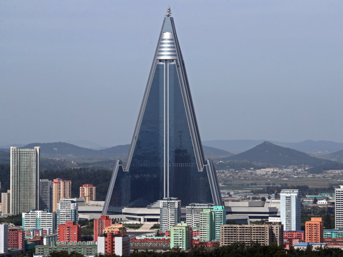 The Ryugyong Hotel is now the tallest unoccupied building in the world despite getting a face lift.