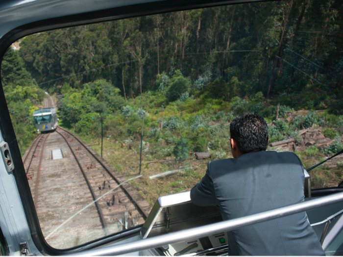 So we planned to take the funicular. Some coworkers who had taken the little train before me said it was a bit frightening. I was a little apprehensive before the trip, but I didn