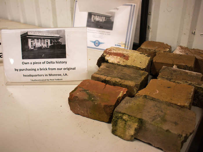 Even bricks from the original Delta headquarters.