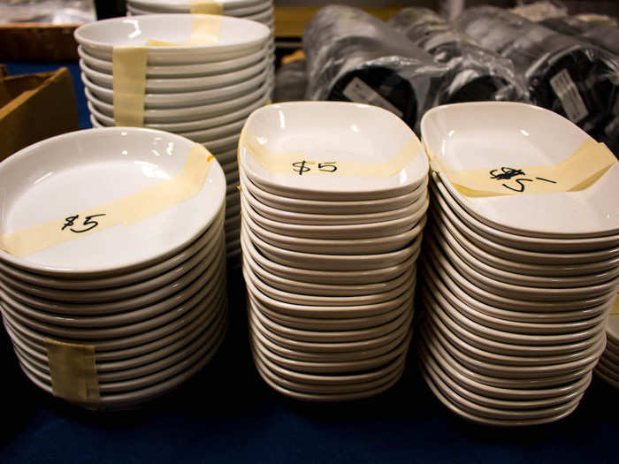 Some of the items in the multitudes include usual suspects like cutlery and plates, which miraculously have survived hundreds of meal services without breaking.