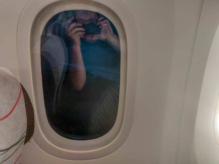 Another Dreamliner innovation is its windows. Thanks to the plane