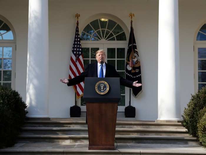 President Donald Trump declared a national emergency to build a barrier along the southern US border.