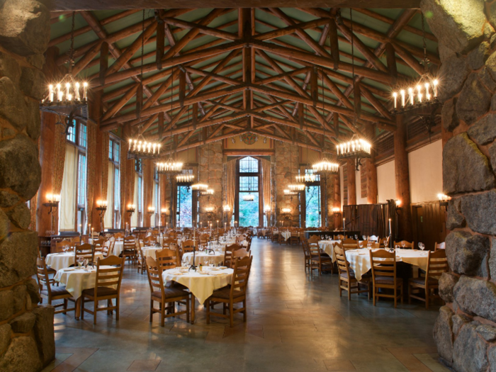 Another notable room in the hotel is the Majestic Yosemite Dining Room.