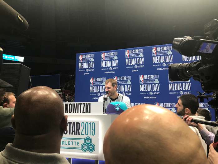  Dirk Nowitzki drew a big crowd for his final All-Star Game. 