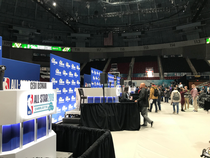 As anyone who has attended these media sessions can attest, it becomes a wrestling match to get close enough to the podiums to ask players questions. It