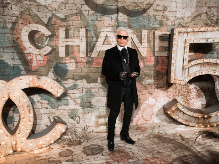 ... and its famous, late creative director himself, Karl Lagerfeld.