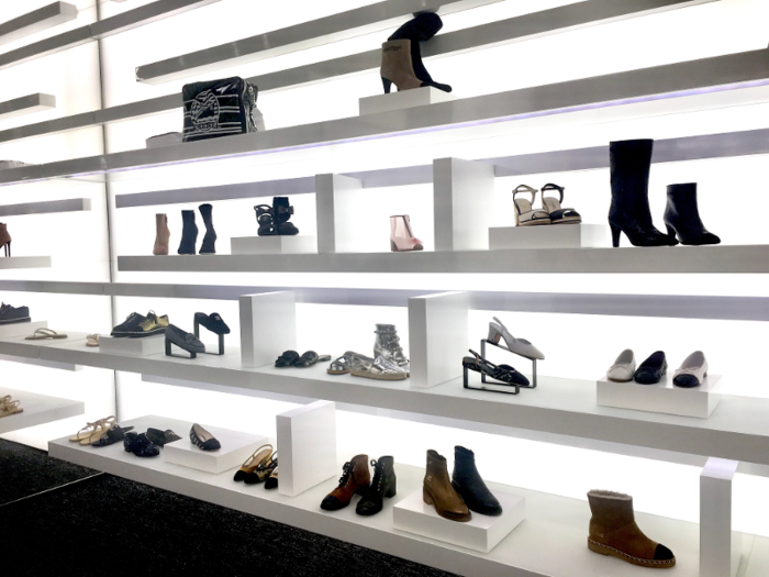 ... and shoe displays ...