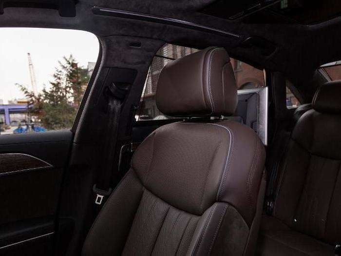 The A8 L was born to cruise, over long distances, on highways. That means the seats need to be plush. And they are. The front seats are adjustable 22 ways.