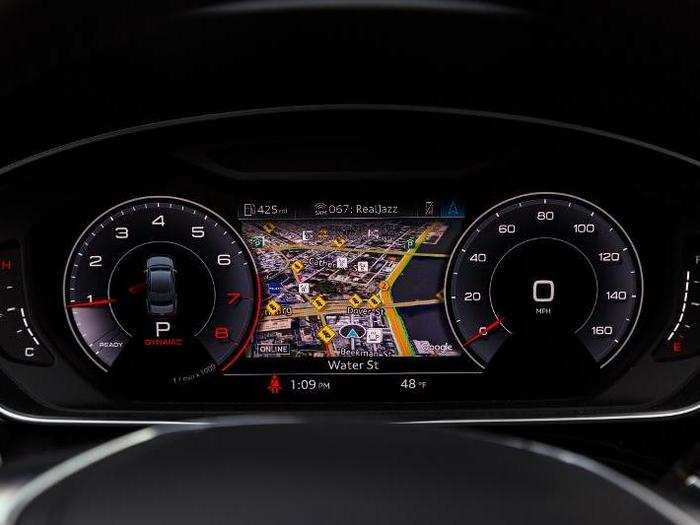 This feature modifies the digital instrument cluster ...