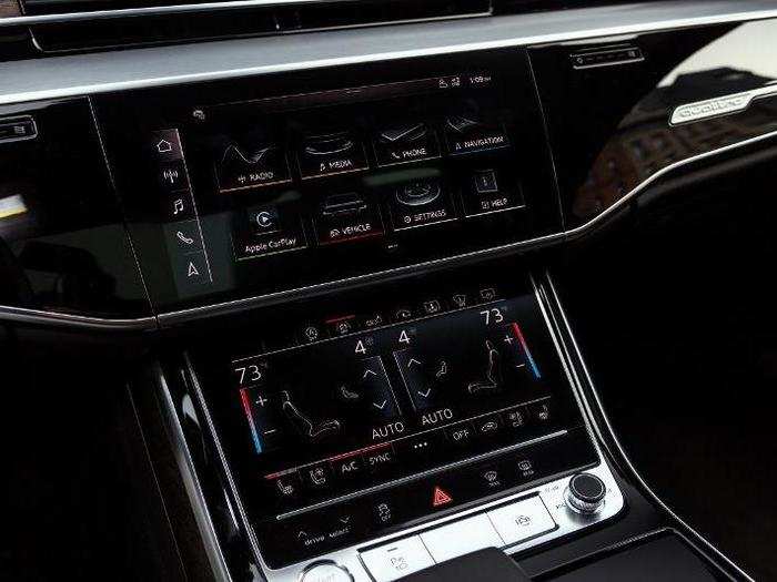 Audi does technology pretty well. In the A8 L, there