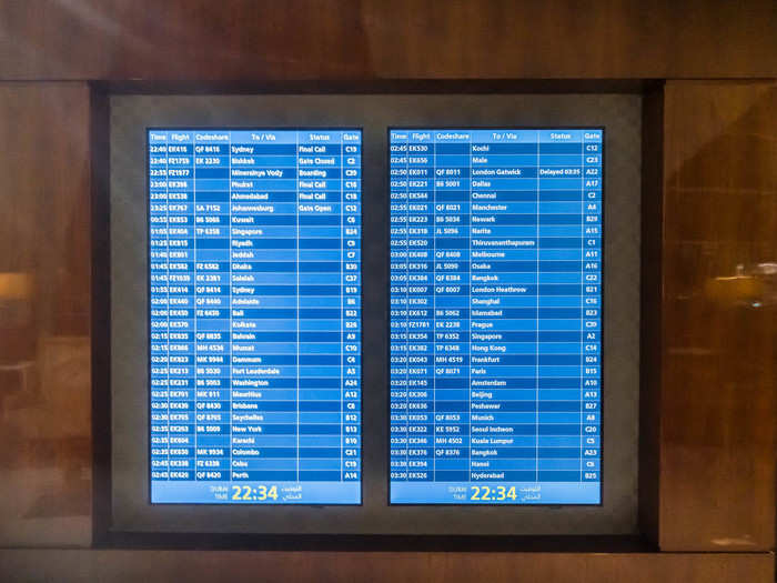 Before sitting down with my bags, I double-checked the departure board to make sure I wouldn