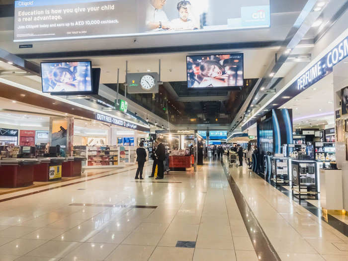 As is en vogue for most new terminals, Terminal 3 looks more like a luxury mall than an airport. The concourse is lined with duty-free shops, restaurants, and luxury retailers. I didn