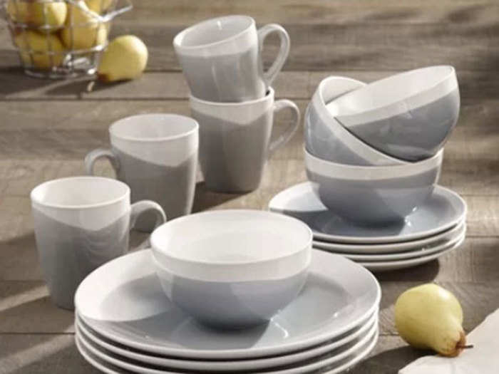 A matching set of dishes