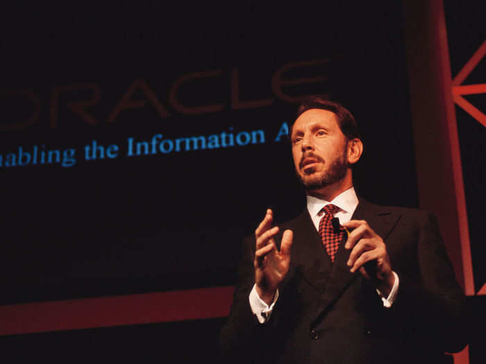 Larry Ellison co-founded Oracle, the software firm, in 1977 when he was 33 years old. He said he started the company because he saw a gap in management databases.