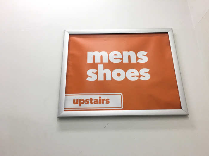 Upstairs was the men