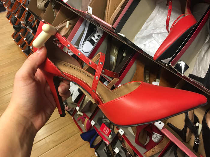 There were these pointed red pumps ...