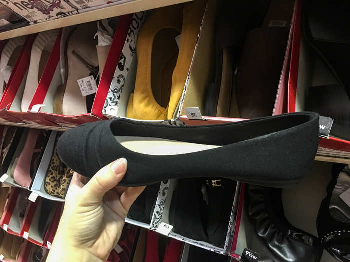 These American Eagle black flats were $24.99.