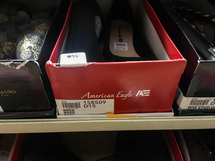 There were heels and sneakers by the American Eagle brand.