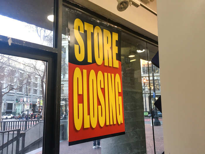 This is one of roughly 2,500 stores in North America that will be closing following the company