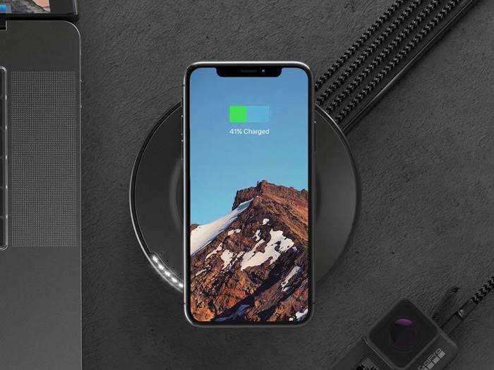 A wireless charging station that lets you charge up to five devices at the same time