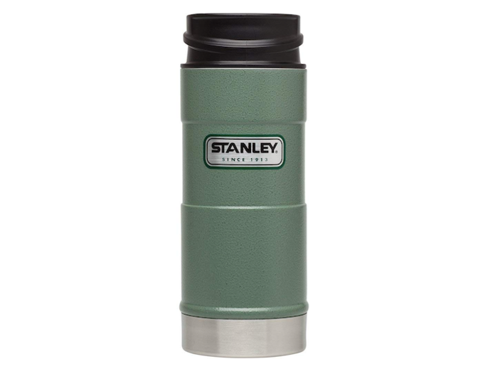 A travel mug that keeps hot drinks hot and cold drinks cold for hours on end