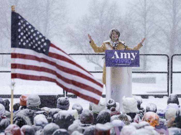 Amy Klobuchar, the senator from Minnesota, said she will make tackling big tech one of her first priorities as president.