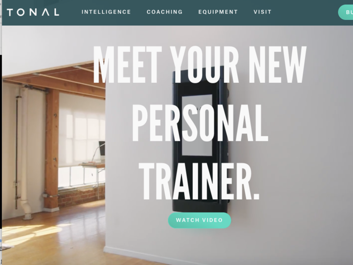 Tonal: A fitness trainer hanging on the wall