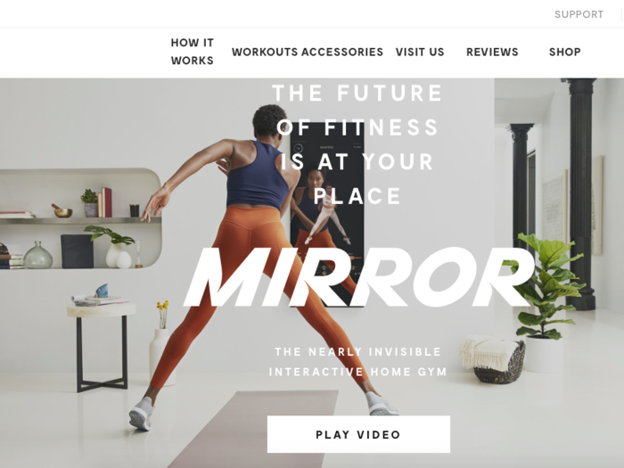 Mirror: A home portal into live and on-demand fitness classes