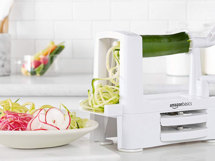 A basic vegetable spiralizer