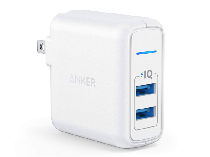 A USB charger lets you charge two devices in one outlet