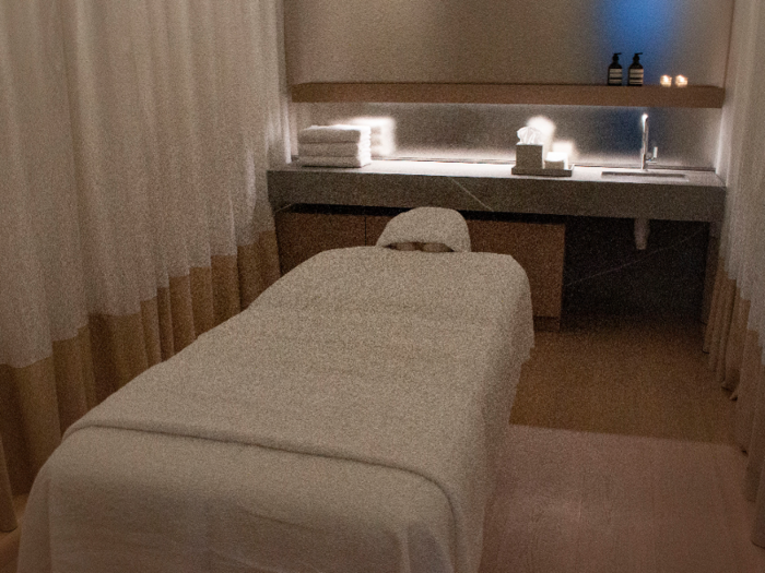 ... and a massage room, where massage therapists can be brought in for residents