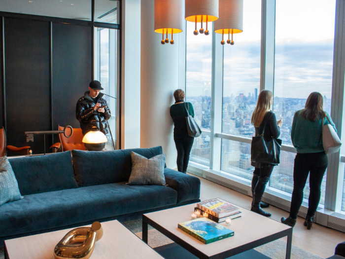 After checking my coat, I was taken up to the 51st floor where other reporters were awaiting our tour. Most were gazing out the window taking in the view, and I immediately saw why.