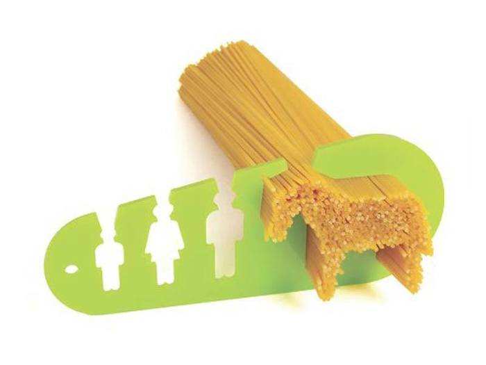 A pasta measuring tool so you never make more leftovers than you can possibly eat in time.